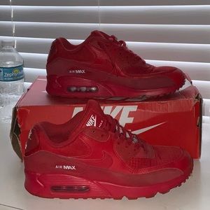 Red Airmax 90's - Size 8.5 Mens